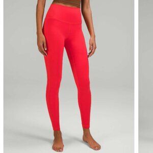 Lululemon Align High Rise Pant 28 inch inseam Size 14 Carnation Red